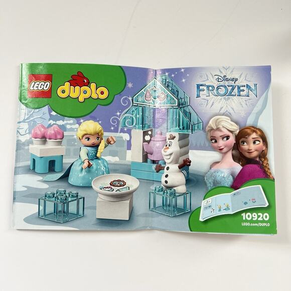 Lego Duplo Frozen Disney 10920 Elsa and Olaf's Tea Party Complete W/ Box & Book - Picture 2 of 12